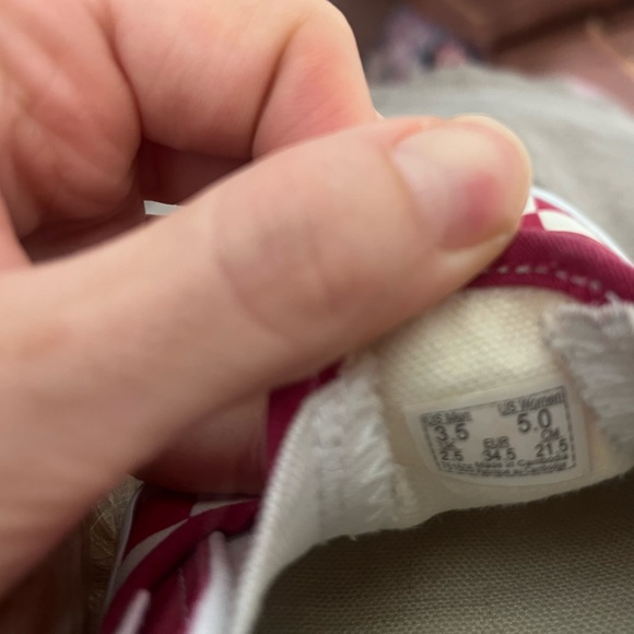 Pink Checkered Vans Women’s Size 5 - Picture 6 of 6